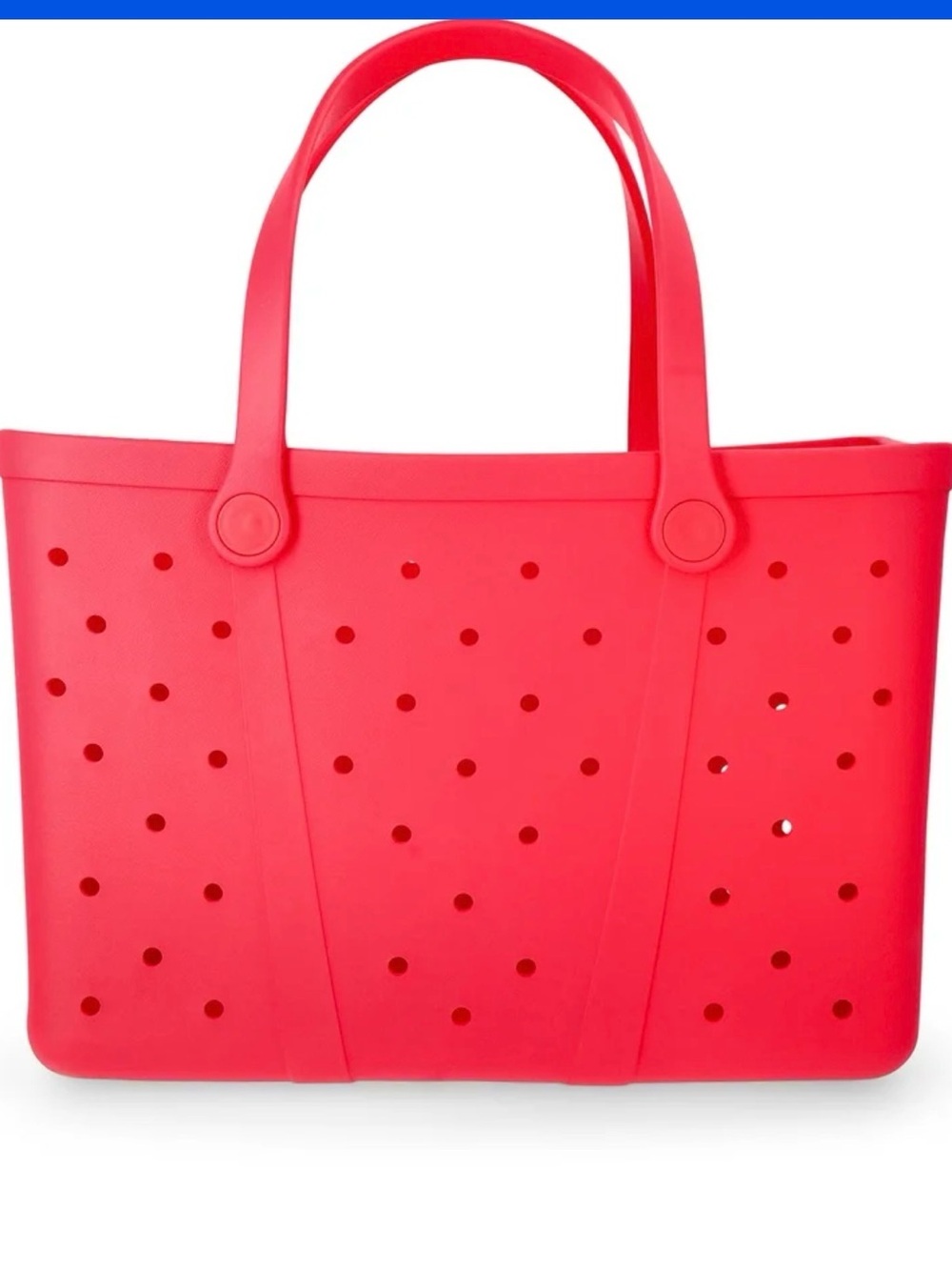 Time and Tru waterproof EVA tote beach bag. Voila Pink